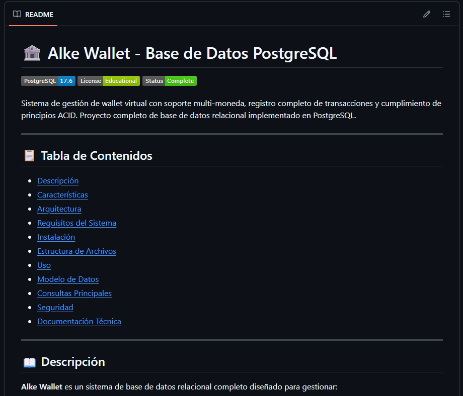 Alke Wallet - Base de Datos PostgreSQL